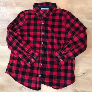 Riders by Lee Gingham Fleece Top